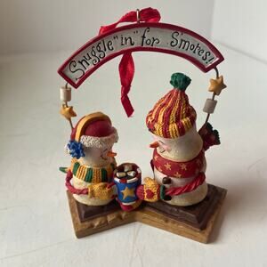 Gooseberry Patch Ornament Snuggle in for S'Mores! Snowman Woman Christmas No Box